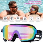 Adult Clear Comfortable Swimming Goggles Uv- Anti-fog Swim Glasses With Ear Plug