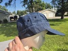 Vintage Lee Denim Train Conductor Hat Railroad Denim Engineer Cap Made In Usa