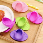 2pcs Silicone Heat-resistant Finger Covers     Thick Oven Grip   Pot Holders - New