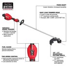 Milwaukee 3006-20 M18 Fuel    17    Dual Battery String Trimmer  open Box 
