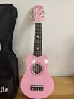 Apelila 21  Acoustic Ukulele - Pink With Soft Case- Thumb Guards - Pick -string