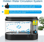 Aquarium Kit 1 8 Gallon Small Betta Fish Tank With Adjustable Led Lighting 9 Air