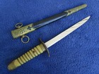 Original Late Ww2  Japanese Imperial Navy Dagger And Scabbard