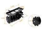 Rear Disc Harrow 11  Steel Tow For Universal Tractor Sleeve Hitch Attachment