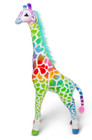 Melissa doug Giant Giraffe -   new   Rainbow Plush Stuffed Animal  over 4  Tall 
