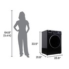 Deco All-in-one Washer Dryer Ventless vented Pet Cycle 1 62cf 15lbs 110v