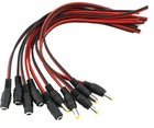 5pair 12v 5 5x2 1mm Male   Female Dc Power Socket Jack Connector Cable Plug Wire
