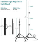 Photography Light Stand Heavy Duty Tripod   9 2 Ft 110   280cm Aluminum Lighting