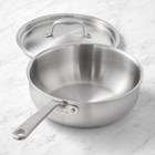 Made In Stainless Steel Saucier Pan With Lid 3 Qt Multi-clad Cookware
