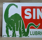 Sinclair Oils Porcelain Enamel Sign  36 X 15 Inches 1 Sided