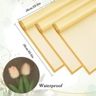 Kosotody 20 Sheets Frosted Flower Wrapping Paper Gold Line Waterproof Florist   