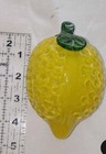 Vintage Murano Style Glass Lemon Decorative Fruit Hand Blown Yellow     