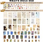 200pcs Vintage Junk Journal Supplies Scrapbook Supplies Scrapbooking Paper New