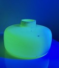 Vintage Art Deco Custard Uranium Custard Glass Lamp Light Cup Shade Fitter Mcm