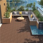 27pcs Wooden Patio Tiles Interlocking Flooring Deck Tile Outdoor Pathway 12x12  