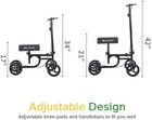 Elenker Steerable Knee Walker Deluxe Portable Medical Scooter Foot Injury Black