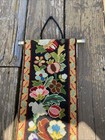 Vintage Tapestry Bell Pull Wall Hanging Brass Metal 48   
