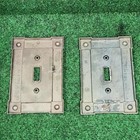 Vintage American Tack   Hardware Bronze Switch Plate Cover Lot Of  2 Mcm 1978