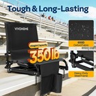 2 Pack Folding Stadium Seats W  Back Support Portable Bleacher Chairs Cup Holder