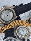  Lot Of  Watches  Black Hills Gold  Geneva  Elgin  Lsvtr  Manhattan  Auger  Aria