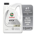 Castrol Gtx 5w-20 Synthetic Blend Motor Oil 5 Quarts - Api Sp