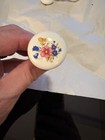 Lot Of 4 Vintage Floral Shabby Drawer Cabinet Knobs Set Porcelain Ceramic 1 