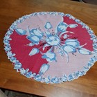 Vintage Ladies Hankies Lot Of  8 Round Scalloped Edge Florals Beautiful