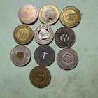 Lot Of 10  Variety Of One Local Fare Transit Token Lot Small Size Of 25c Lot B