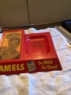 Vintage 1950s Camel Cigarette Countertop Display Change Tray W Flicker Sign
