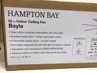 Hampton Bay Bayla 52 In  Indoor Brushed Nickel Ceiling Fan Led Light W remote