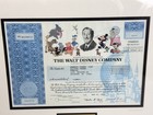 Stock Certificate Walt Disney Company 2004 Vintage Original 1 One Share Framed