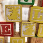 Vintage Wooden Block Lot   Some Disney And Alphabet Blocks 