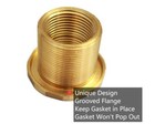 Rbs022-r Brass Rain Barrel Spigot  ball Valve W  Bulkhead Fitting  Rainpal 