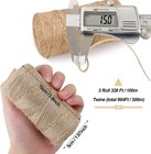 984 Ft Natural Jute Twine  Twine String  3ply Thin Ribbon Hemp Twine  Twine For