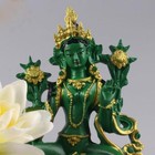 Tibet Tibetan Buddhism Statue Green Tara Buddha Feng Shui 13 5cm