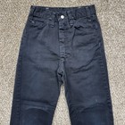 Vintage 80s Jc Penney Jeans Boys Size 12  20x23  Black Denim Pants Talon Zip