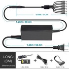 Dc 60w Power Supply Adapter 1to8 Split Power Cable For Cctv Security Dvr Camera