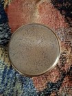 Vintage Volupte Powder Compact Art Deco Design  Gold-tone Rhinestone  Tn12747