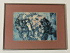 Marc Chagall Poster Tate Gallery London Framed   Matted Bouquet Flying The Lover