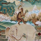 35  Tibetan Embroidery Buddhism Four Auspicious Beast Thangka Hall Painting