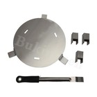 Folded Heat Deflector   Grill Raisers   Handle For Aldi Latest 2025 Midi Kamado