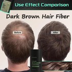 Dark Brown Hair Building Fiber 22g  Hair Fibers For Thinning Hair  Fill In Fine