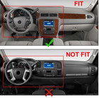 For Chevy Silverado Tahoe Gmc Yukon Sierra 07-14 Black Dashboard Dash Cover Cap