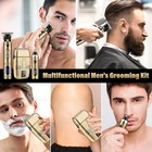 Professional Hair Clippers For Men Cordless Beard Trimmer   Shaver Kit