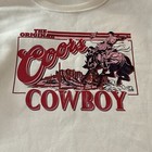Vintage Coors Sweatshirt Cowboy Beer The Original Coors Cowboy Adult Medium