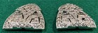 Early Pair Rhinestone Metal Shoe Clips Patent  1852188 In Nice Antique Condition
