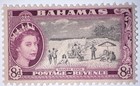 Travelstamps  1954 Bahamas Stamps Sc 166  8d  Qeii      Paradise Beach     Mnh