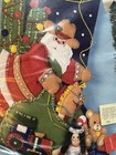 Vintage Bucilla Western Santa Felt Christmas Stocking Kit 83009 Cowboy New Rare