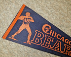 Vtg 1960 s Chicago Bears Full Size 29  Nfl Football Pennant   Nice