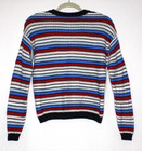 Forever 21 Cropped Multicolor Stripe Open Knit Cropped Sweater Women Small